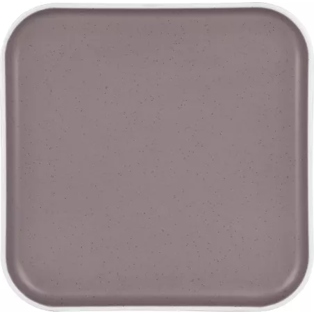 Piatto piano quadrato Dolomit Rosè