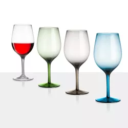 Set Bicchieri Onda&Jazz Wineglass 4 pz.