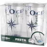 Set Bicchieri Festa Blue Ocean 2 pz.