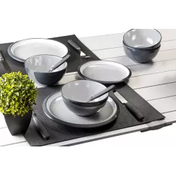 Brunner - Set stoviglie Tête-à-tête Granyte 8 pz.