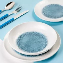 Brunner - Set stoviglie Tête-à-tête Meteore Azur 8 pz.