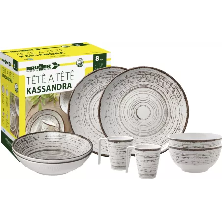 Brunner - Set stoviglie Tête-à-tête Kassandra 8 pz.