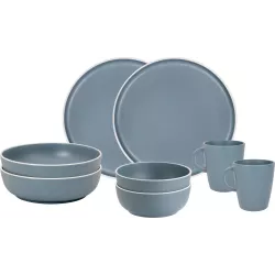 Brunner - Set stoviglie Tête-à-tête Dolomit Blue 8 pz.