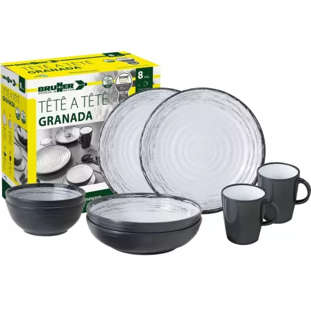 Brunner - Set stoviglie Tête-à-tête Granada 8 pz.