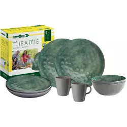 Brunner - Set stoviglie Tête-à-tête Sea Green 8 pz.