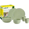 Brunner - Set stoviglie Tête-à-tête Dolomit Green 8 pz.
