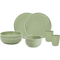 Brunner - Set stoviglie Tête-à-tête Dolomit Green 8 pz.
