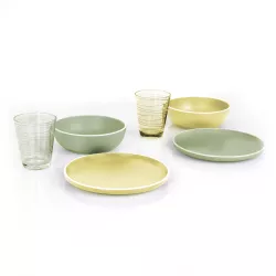 Brunner - Set stoviglie Tête-à-tête Dolomit Green 8 pz.