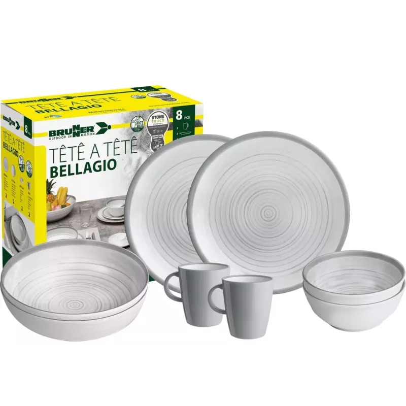 Brunner - Set stoviglie Tête-à-tête Bellagio 8 pz.