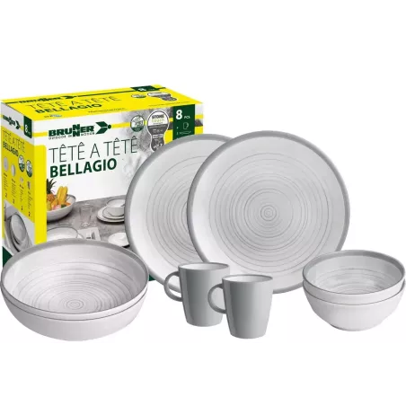 Brunner - Set stoviglie Tête-à-tête Bellagio 8 pz.