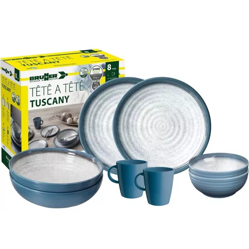 Brunner - Set stoviglie Tête-à-tête Tuscany 8 pz.