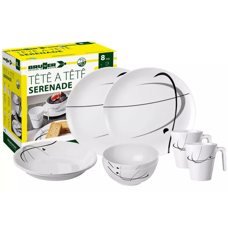 Brunner - Set stoviglie Tête-à-tête Serenade 8 pz.
