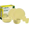 Brunner - Set stoviglie Tête-à-tête Dolomit Yellow 8 pz.