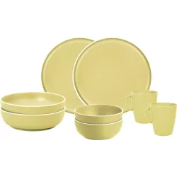 Brunner - Set stoviglie Tête-à-tête Dolomit Yellow 8 pz.