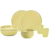 Brunner - Set stoviglie Tête-à-tête Dolomit Yellow 8 pz.
