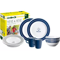 Brunner - Set stoviglie Tête-à-tête Nautical 8 pz.