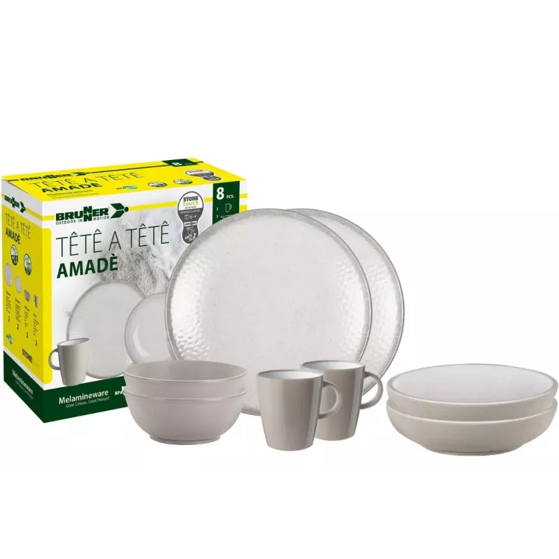 Brunner - Set stoviglie Tête-à-tête Amadè 8 pz.