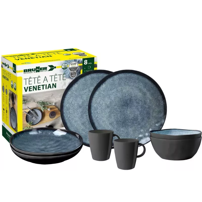 Brunner - Set stoviglie Tête-à-tête Venetian 8 pz.