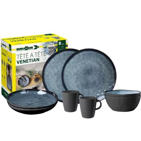 Brunner - Set stoviglie Tête-à-tête Venetian 8 pz.