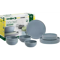 Brunner - Set stoviglie Midday Dolomit Blue 12 pz.