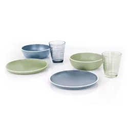 Brunner - Set stoviglie Midday Dolomit Blue 12 pz.