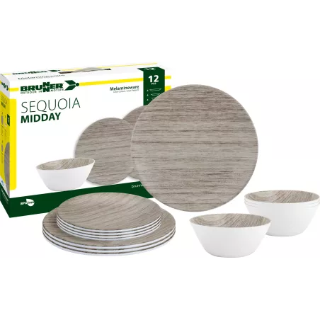 Brunner - Set stoviglie Midday Sequoia 12 pz.