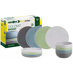 Brunner - Set stoviglie Midday Dolomit 12 pz.