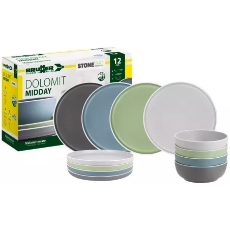 Brunner - Set stoviglie Midday Dolomit 12 pz.