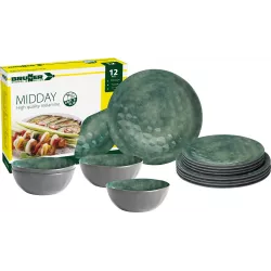 Brunner - Set stoviglie Midday Sea Green 12 pz.