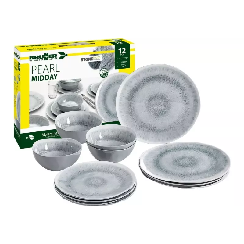 Brunner - Set stoviglie Midday Pearl 12 pz.
