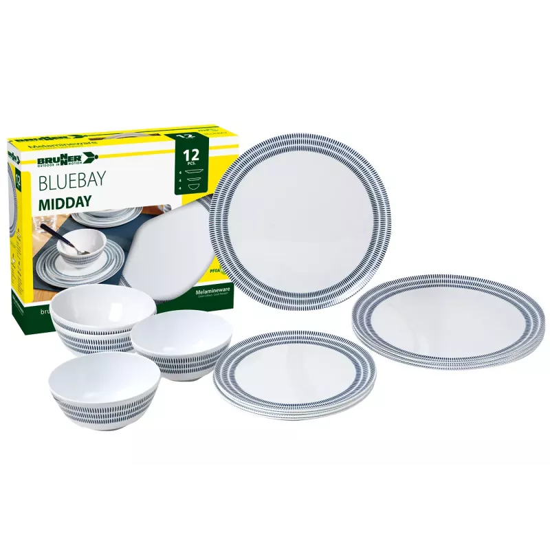 Brunner - Set stoviglie Midday Bluebay 12 pz.
