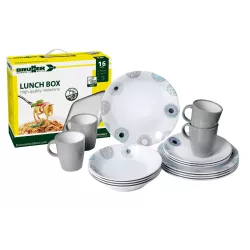 Brunner - Set di stoviglie Lunch Box Deep Sea 16 pz.