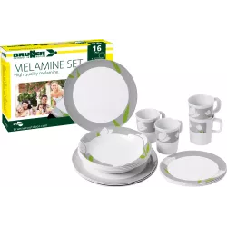 Brunner - Set di stoviglie Melamine Tulip 16 pz.