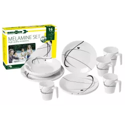 Brunner - Set di stoviglie Melamine Serenade 16 pz.