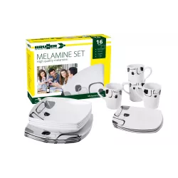 Brunner - Set di stoviglie Melamine Enigma 16 pz.