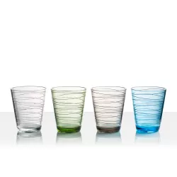 Set Bicchieri Onda 4 pz.